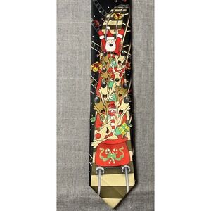 Christmas Tie Necktie Santa Tie Reindeer Noel Holiday Collection